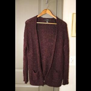 F21 Maroon Cardigan